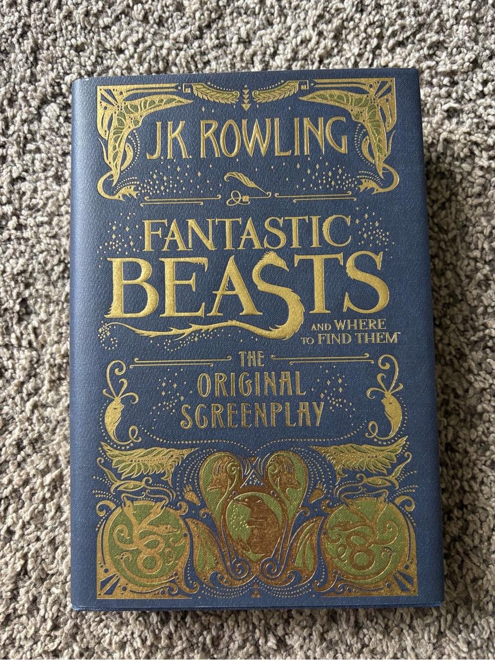 Fantastic Beasts and Where to Find Them Original Screenplay Book Hardcover JKR